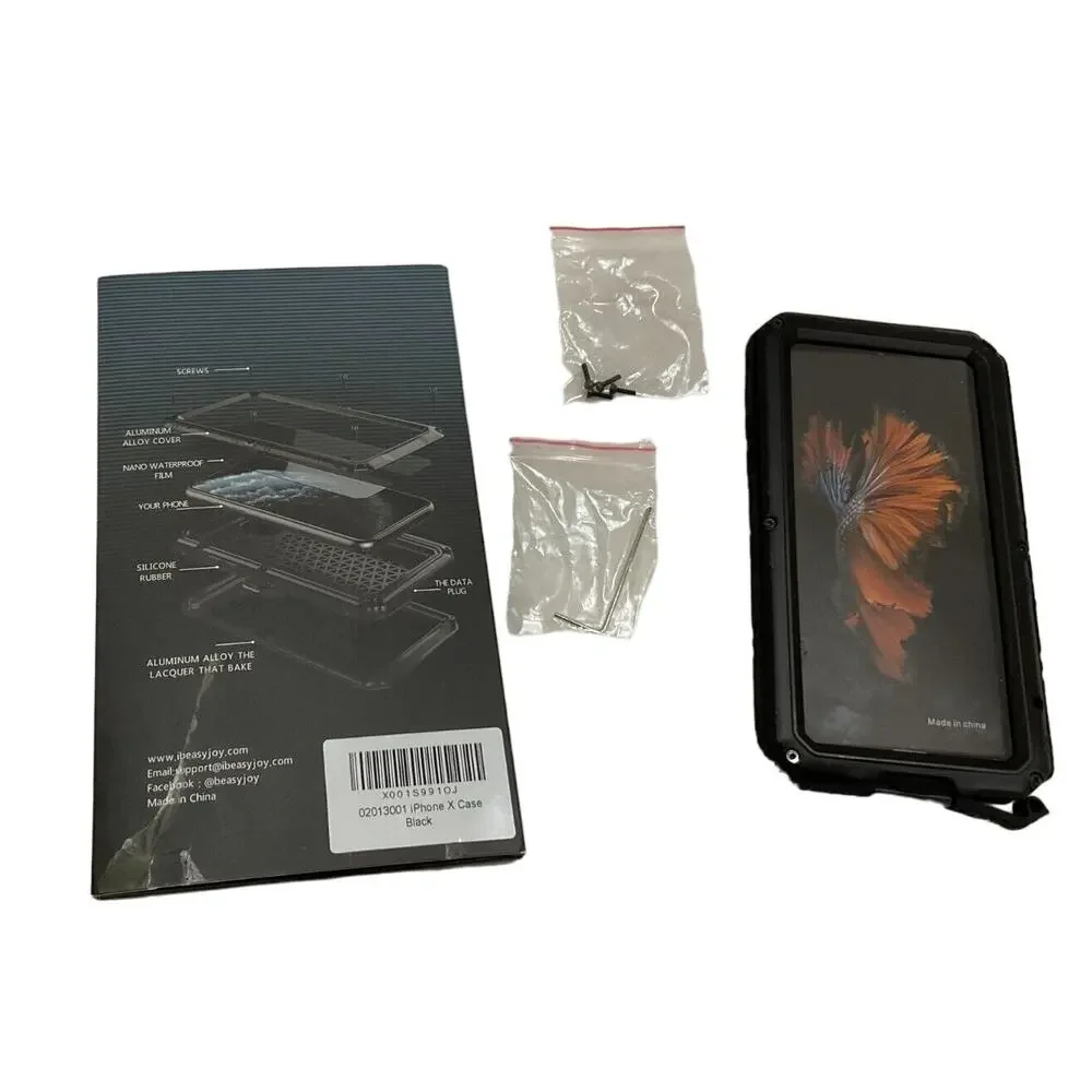 Beasyjoy Waterproof Case‎ for Iphone iP X Black